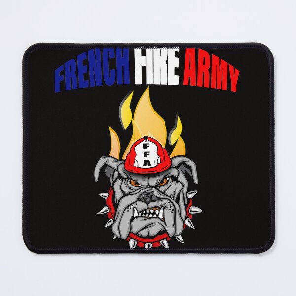 Item preview, Sapeurs Pompier de France French Flag USA Bulldog style pennant designed and sold by jmc-aas.