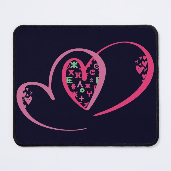 Item preview, hearts with tifinagh alphabet 2 - Amazigh and Berber designed and sold by raninou.