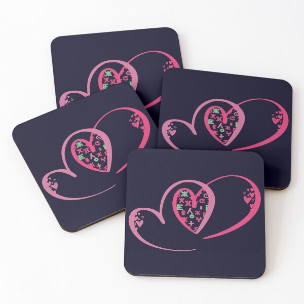 Item preview, hearts with tifinagh alphabet 2 - Amazigh and Berber designed and sold by raninou.