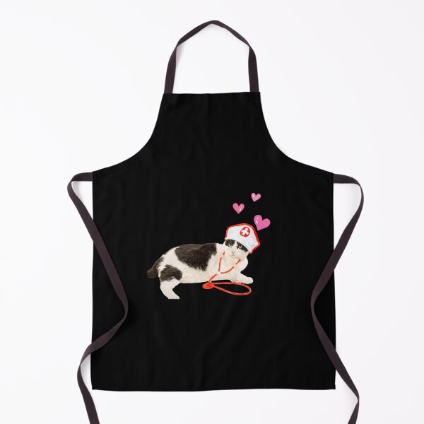 Item preview, nurse cat needle, best doctor cat, cat with stethoscope designed and sold by prodesignerpro.