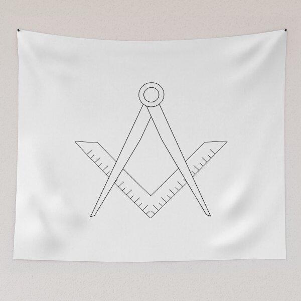 Item preview, Masonic Square and Compasses Logo designed and sold by A Little Shop of Light.