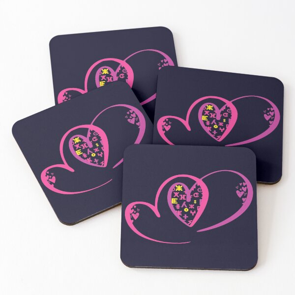 Item preview,  hearts with tifinagh alphabet 3 - Amazigh and Berber designed and sold by raninou.