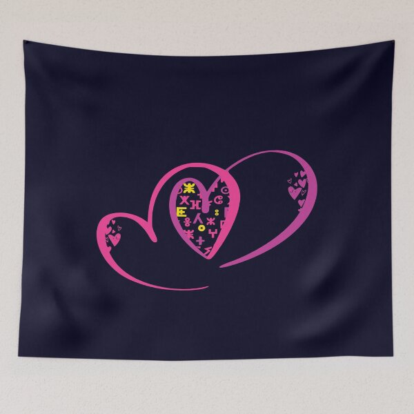 Item preview,  hearts with tifinagh alphabet 3 - Amazigh and Berber designed and sold by raninou.