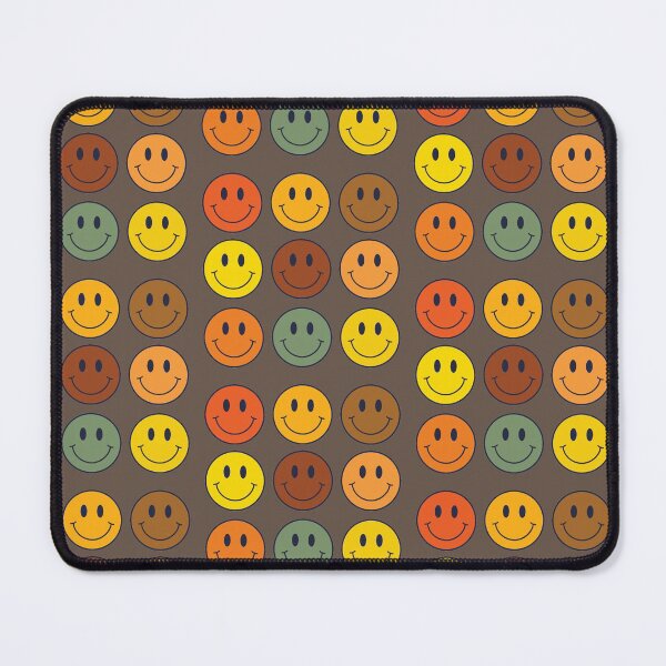 Item preview, 70s Retro Brown Happy Face Pattern designed and sold by Purplerain457.