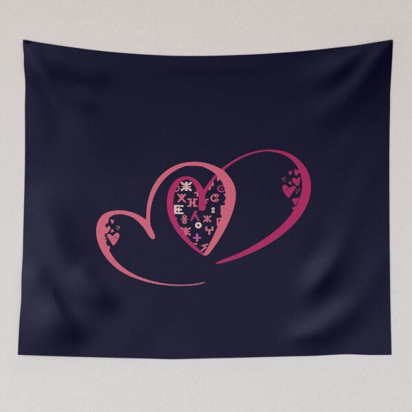 Item preview,   hearts with tifinagh alphabet 4 - Amazigh and Berber designed and sold by raninou.