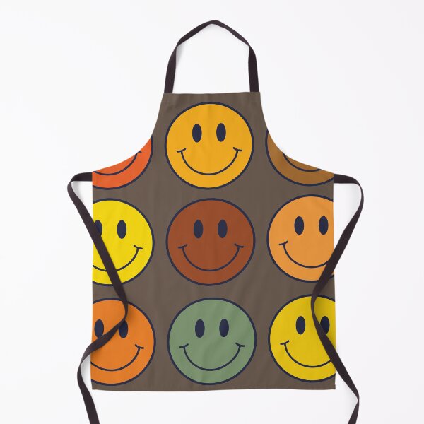 Item preview, 70s Retro Brown Happy Face Pattern designed and sold by Purplerain457.