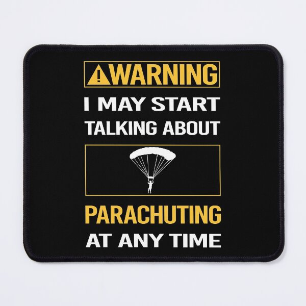 Item preview, Funny Warning Parachuting Parachute Parachutist designed and sold by FulviaContreras.
