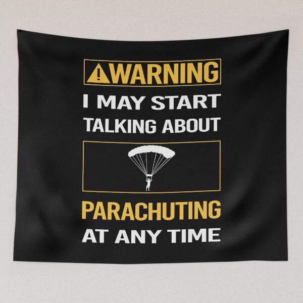 Aperçu de l'œuvre Parachutiste de parachutisme d'avertissement drôle créée et vendue par FulviaContreras.