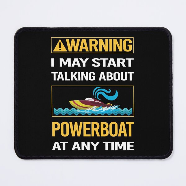 Item preview, Funny Warning Powerboat Powerboats designed and sold by FulviaContreras.