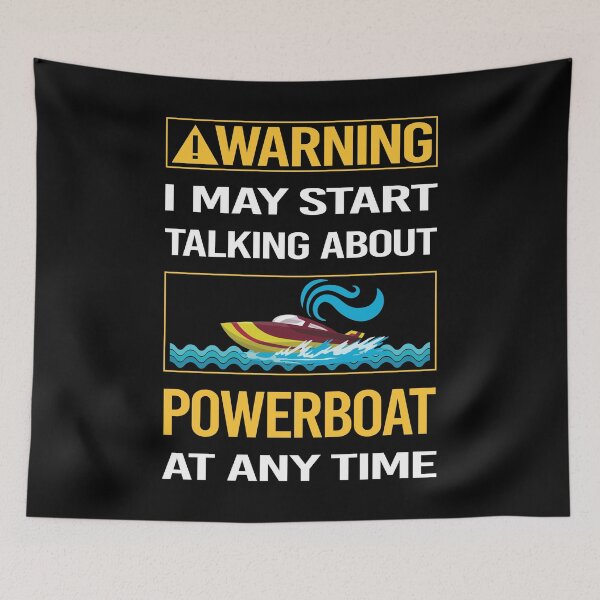 Item preview, Funny Warning Powerboat Powerboats designed and sold by FulviaContreras.