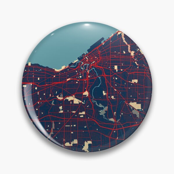Item preview, Cleveland City Map of Ohio, USA - Hope designed and sold by deMAP.