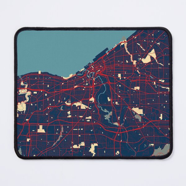 Item preview, Cleveland City Map of Ohio, USA - Hope designed and sold by deMAP.