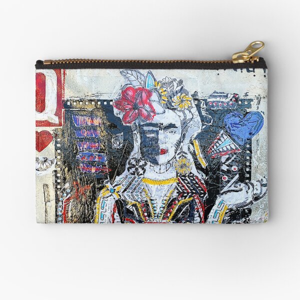 Frida Kahlo Queen of Art Zipper Pouch
