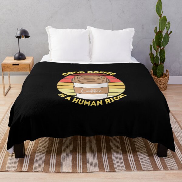 Item preview, Good Coffee Is A Human Right - Morning Coffee on white - coffee lovers designed and sold by ExcitedMood.