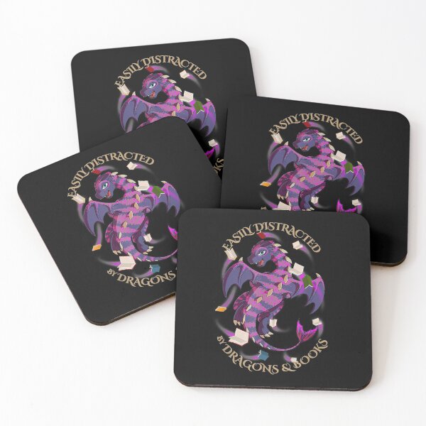 Item preview, Easily Distracted By Dragons And Books Dragon Cute designed and sold by RobertJason.