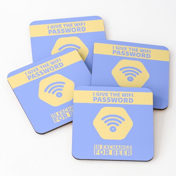 Item preview, WIFI Password and Beer designed and sold by iamtoka.