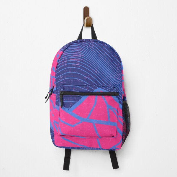 Item preview, Vibrant Neon Mountain - Geometric Bright - #24 designed and sold by WildBerryMount.