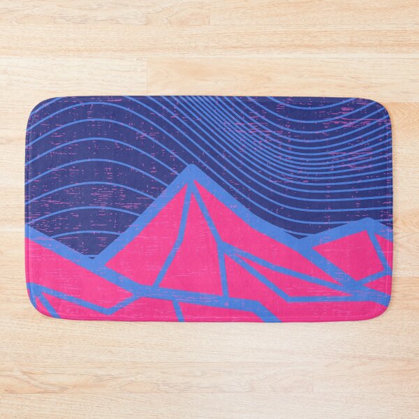 Item preview, Vibrant Neon Mountain - Geometric Bright - #24 designed and sold by WildBerryMount.