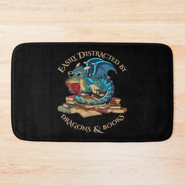 Item preview, Easily Distracted By Dragons And Books Dragon Art designed and sold by RobertJason.