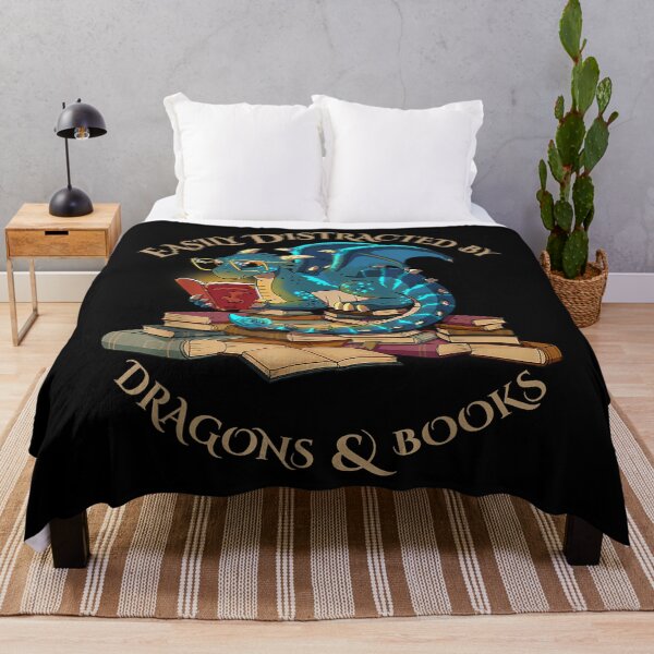 Item preview, Easily Distracted By Dragons And Books Dragon Art designed and sold by RobertJason.