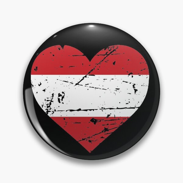 Item preview, Austria Heart Flag Austrian Patriot Fan designed and sold by SuperFreshArt.