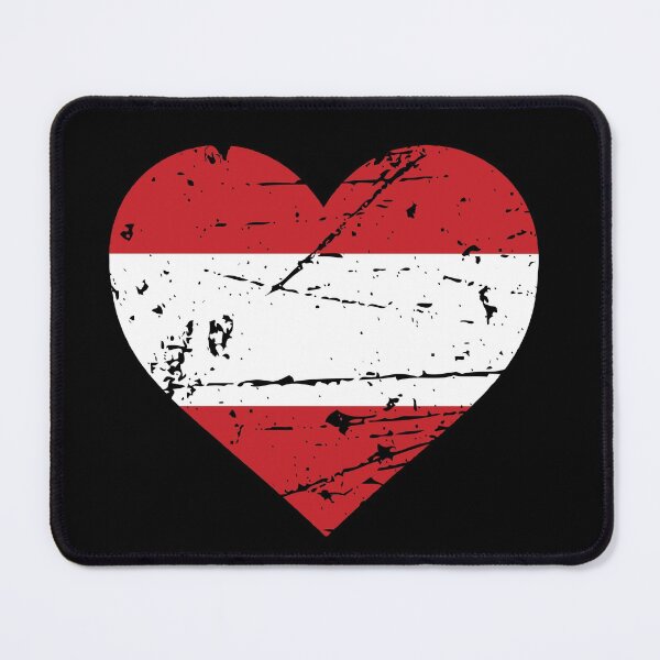 Item preview, Austria Heart Flag Austrian Patriot Fan designed and sold by SuperFreshArt.