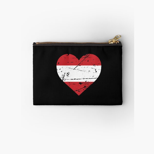 Item preview, Austria Heart Flag Austrian Patriot Fan designed and sold by SuperFreshArt.