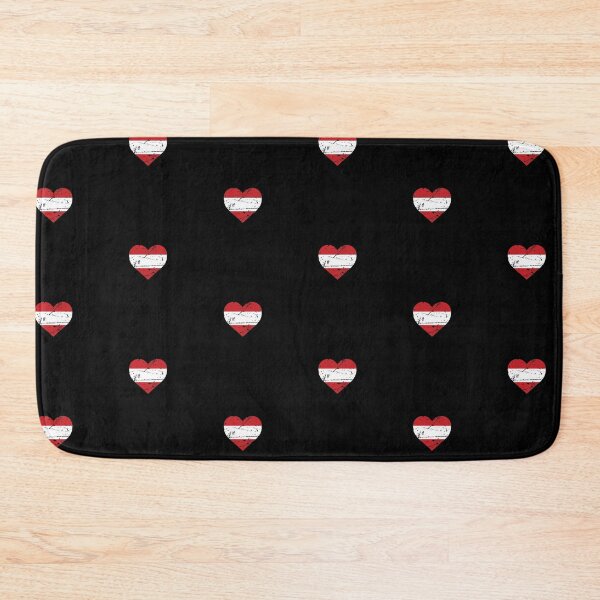 Item preview, Austria Heart Flag Austrian Patriot Fan designed and sold by SuperFreshArt.