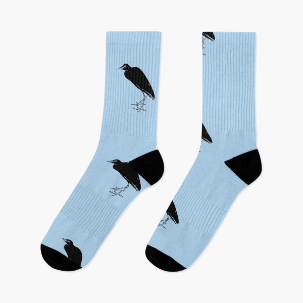 Item preview,  Black Design of Western Cattle Egret designed and sold by designsasstultd.