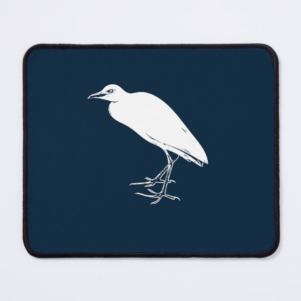 Item preview, White Design of Western Cattle Egret designed and sold by designsasstultd.