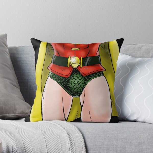 Robin Groin Throw Pillow