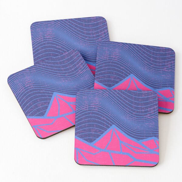 Item preview, Vibrant Neon Mountain - Geometric Bright - #24 designed and sold by WildBerryMount.