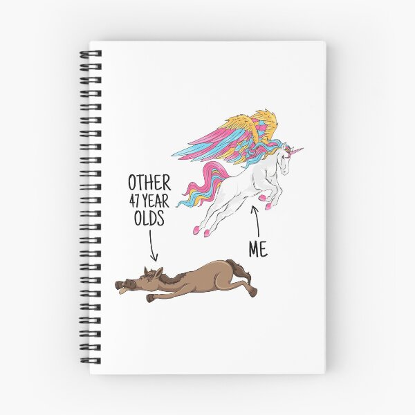 Item preview, Unicorn 47 Year Old Funny Birthday Gift designed and sold by shirtpress.