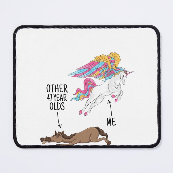 Item preview, Unicorn 47 Year Old Funny Birthday Gift designed and sold by shirtpress.