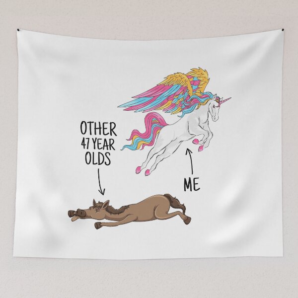 Item preview, Unicorn 47 Year Old Funny Birthday Gift designed and sold by shirtpress.