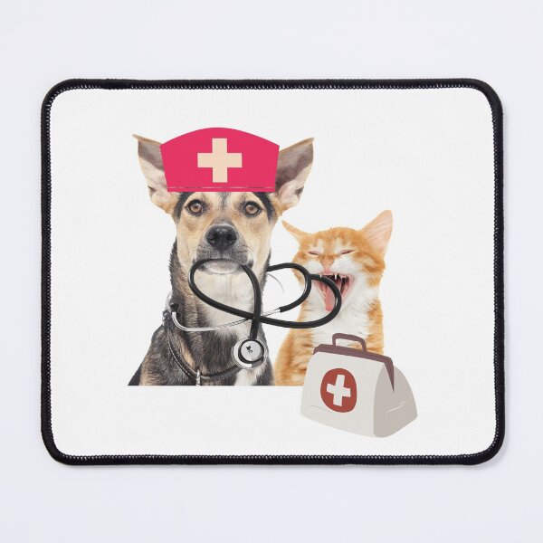 Item preview, nurse cat dog needle, best doctor cat dog, stethoscope designed and sold by prodesignerpro.