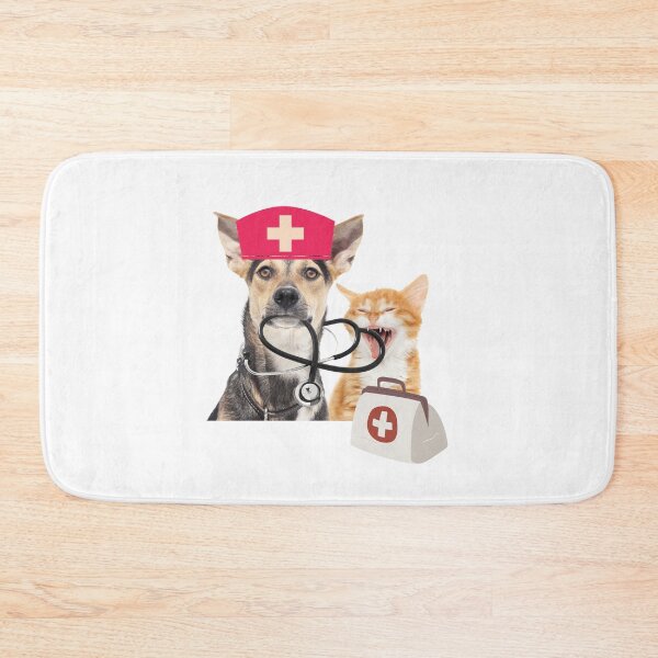 Item preview, nurse cat dog needle, best doctor cat dog,  stethoscope designed and sold by prodesignerpro.