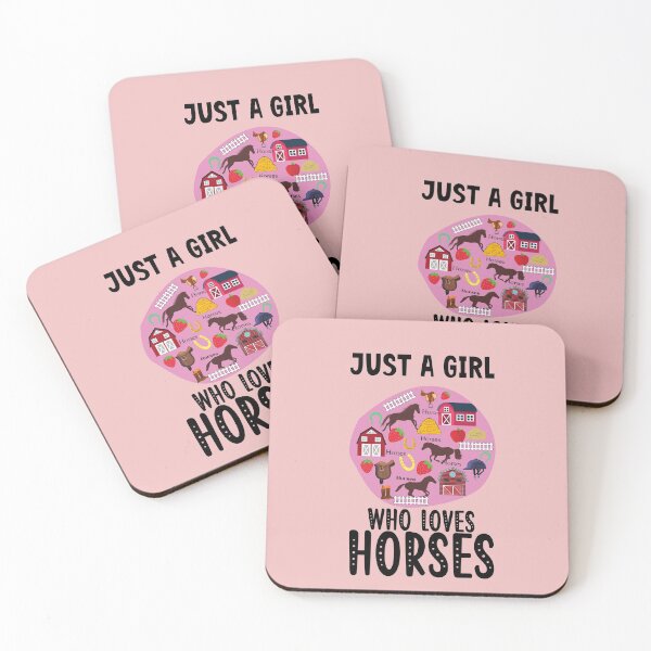 Item preview, Just a girl who loves horses /farm girl designed and sold by BronikowskiART.