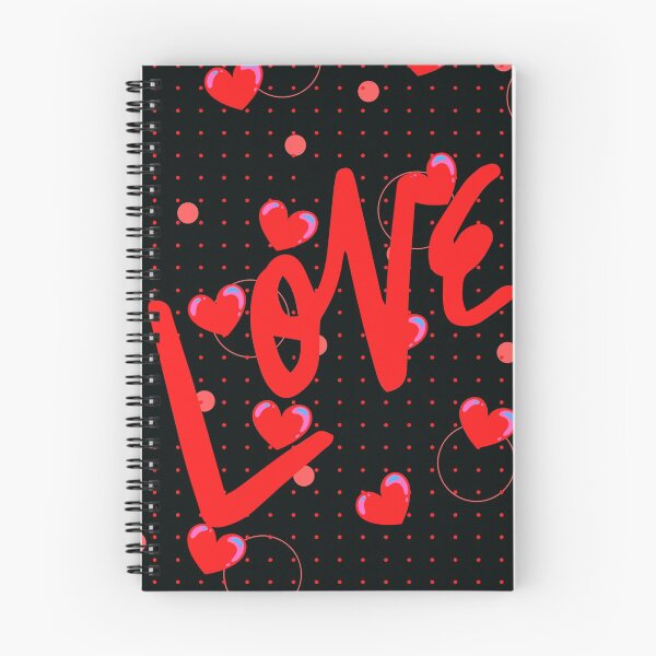 Item preview, LOVE RED HEARTS AND BUBBLES BLACK BACKGROUND designed and sold by Affyboss6.