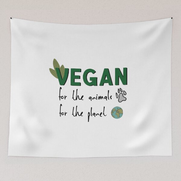 Item preview, vegan for the animals for the planet designed and sold by Sky1I.