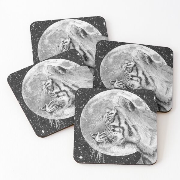Item preview, Moon and Tiger designed and sold by ECMazur Art.
