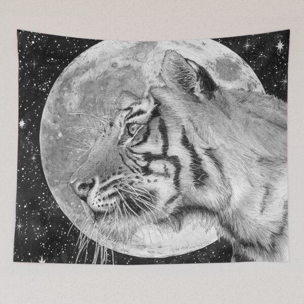Item preview, Moon and Tiger designed and sold by ECMazur Art.