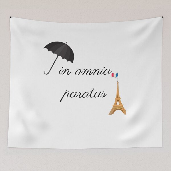 Item preview, In Omnia Paratus - Emily in Paris Fans Merchandise Netflix Quote designed and sold by designsbyreaia.