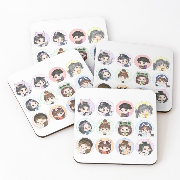 Item preview, IZ*ONE with Animal Chibi Fanart designed and sold by snowvy.