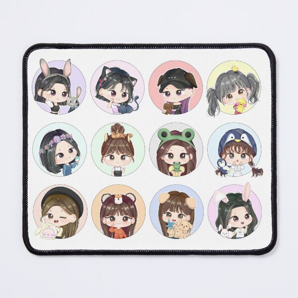 Item preview, IZ*ONE with Animal Chibi Fanart designed and sold by snowvy.