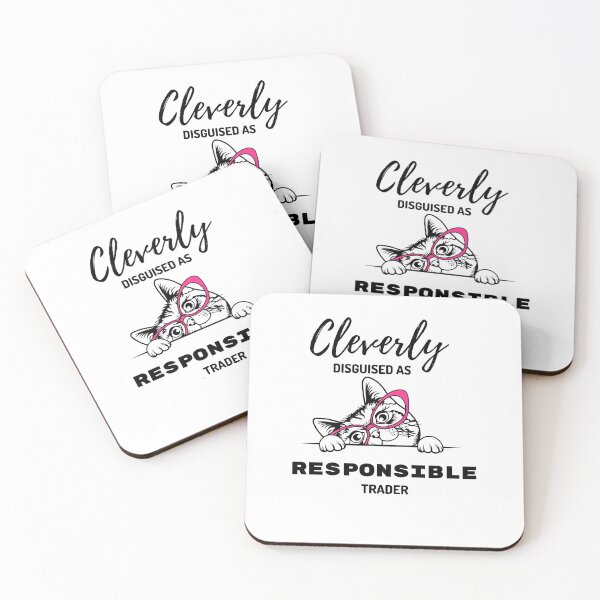 Item preview, Cleverly disguised as responsible trader- Funny -Cat lover - Frenchie -  Unique gift for stock market, crypto, options trader, forex traders and day traders  designed and sold by TradingTeesKids.