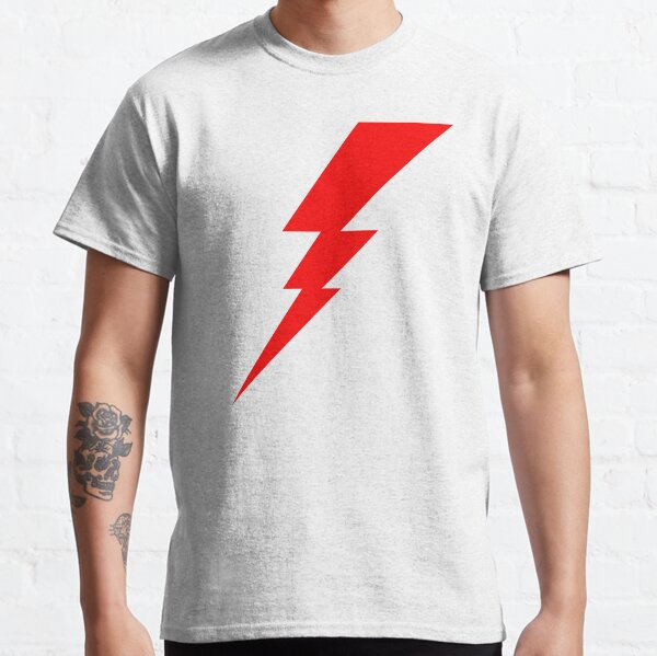 Item preview, White And Red Geometric Shape Lightning Bolt designed and sold by TMBTM.