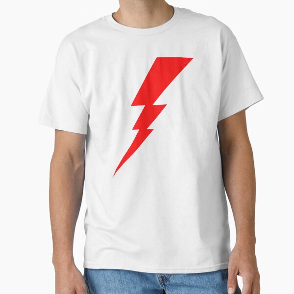 Item preview, White And Red Geometric Shape Lightning Bolt designed and sold by TMBTM.