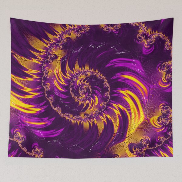 Item preview, Purple and Gold Spiral Story designed and sold by Elisabeth Lucas.