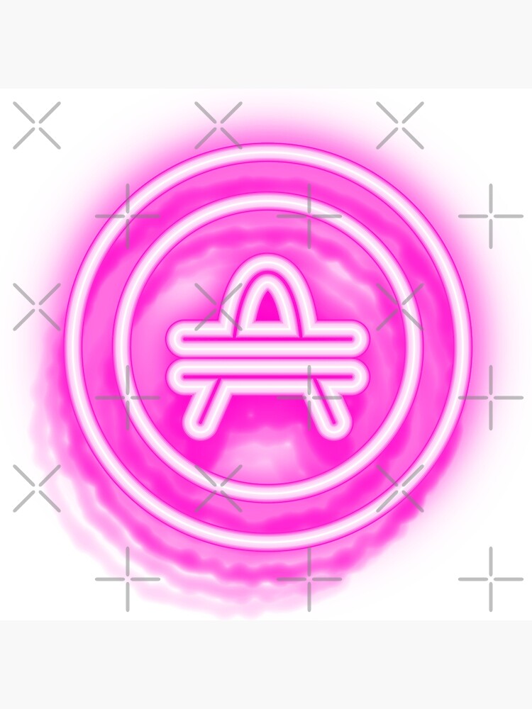 "Amp crypto neon logo" Poster for Sale by shopRMCDesigns Redbubble